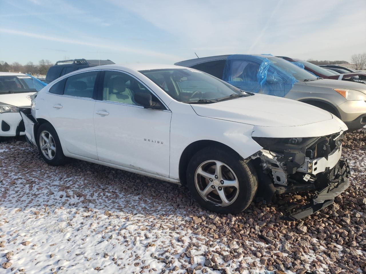 2018 Chevrolet Malibu VIN 1G1ZC5ST4JF160814 Copart auction photo, front end / rear end damage thumbnail 4