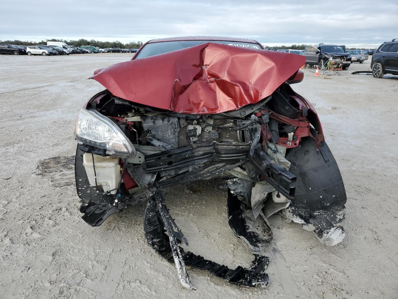 2014 Nissan Sentra VIN 3N1AB7AP5EL691364 Copart auction photo, front end damage thumbnail 5