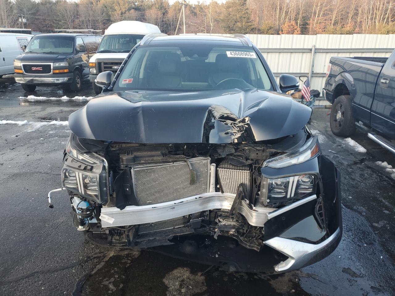 2022 Hyundai Santa Fe VIN 5NMS4DAL3NH386384 Copart auction photo, front end / minor dent/scratches damage thumbnail 5