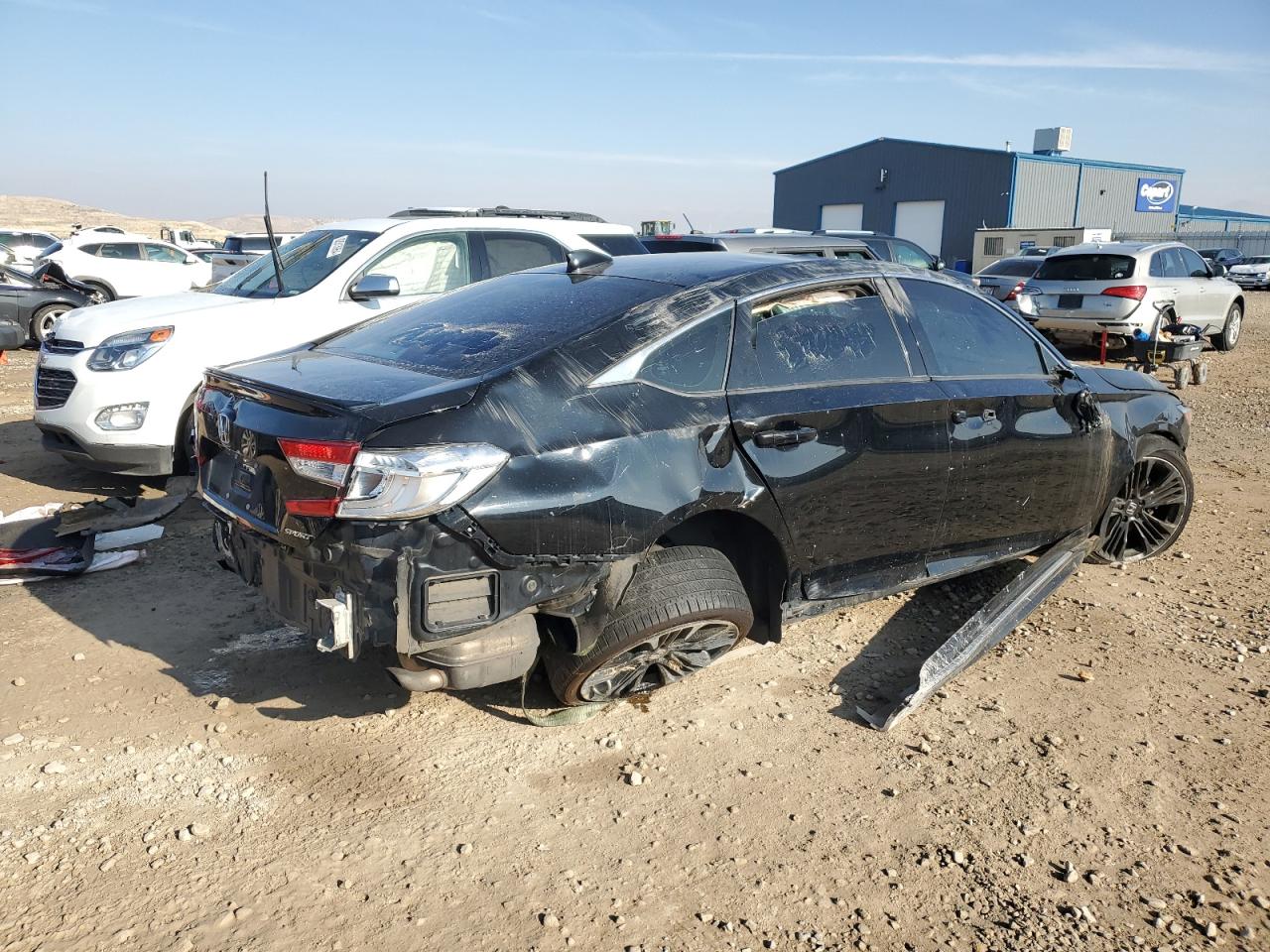 2019 Honda Accord VIN 1HGCV1F34KA056656 Copart auction photo, all over damage thumbnail 3