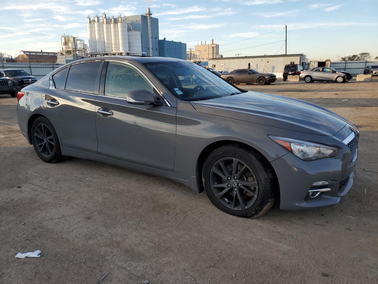 2017 Infiniti Q50 VIN JN1EV7ARXHM837326 Copart auction photo, rear end / side damage thumbnail 4