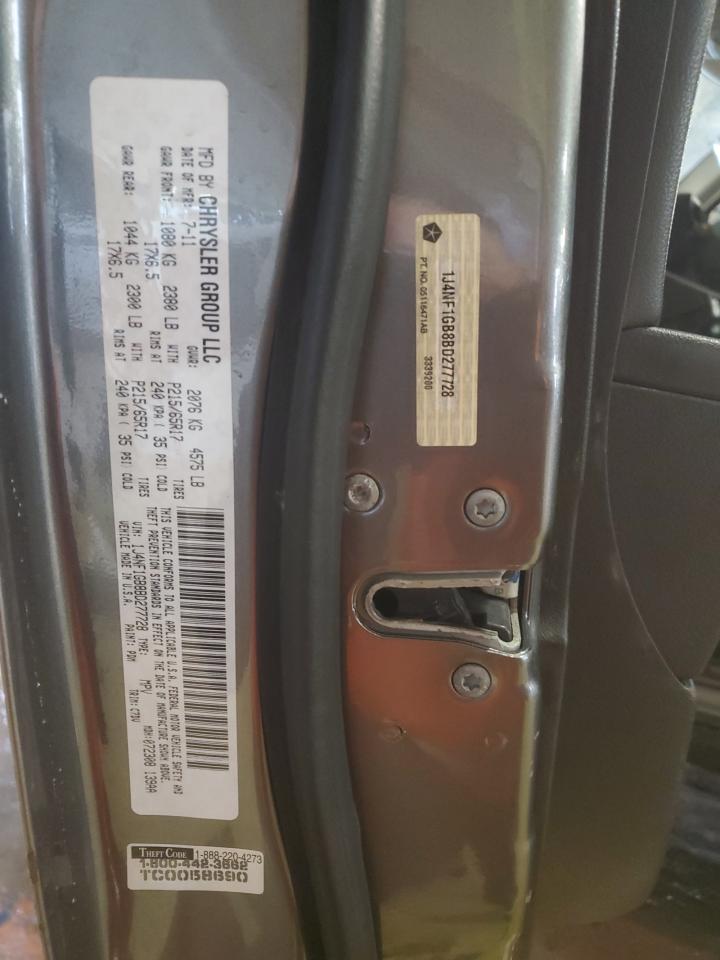 2011 Jeep Liberty (Patriot) VIN 1J4NF1GB8BD277728 Copart auction photo, mechanical / minor dent/scratches damage thumbnail 13