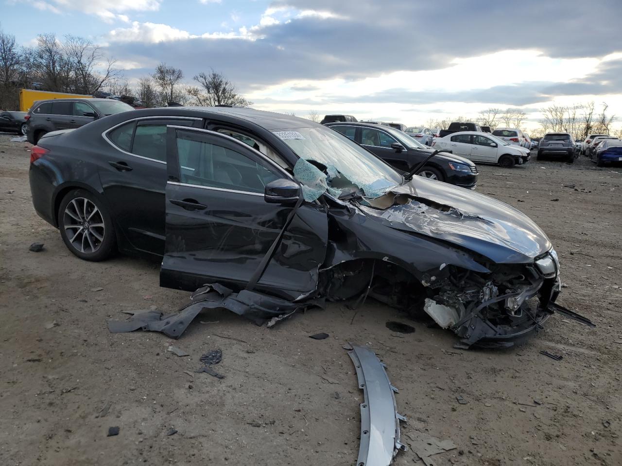 2016 Acura TLX VIN 19UUB2F57GA001548 Copart auction photo, all over / undercarriage damage thumbnail 4