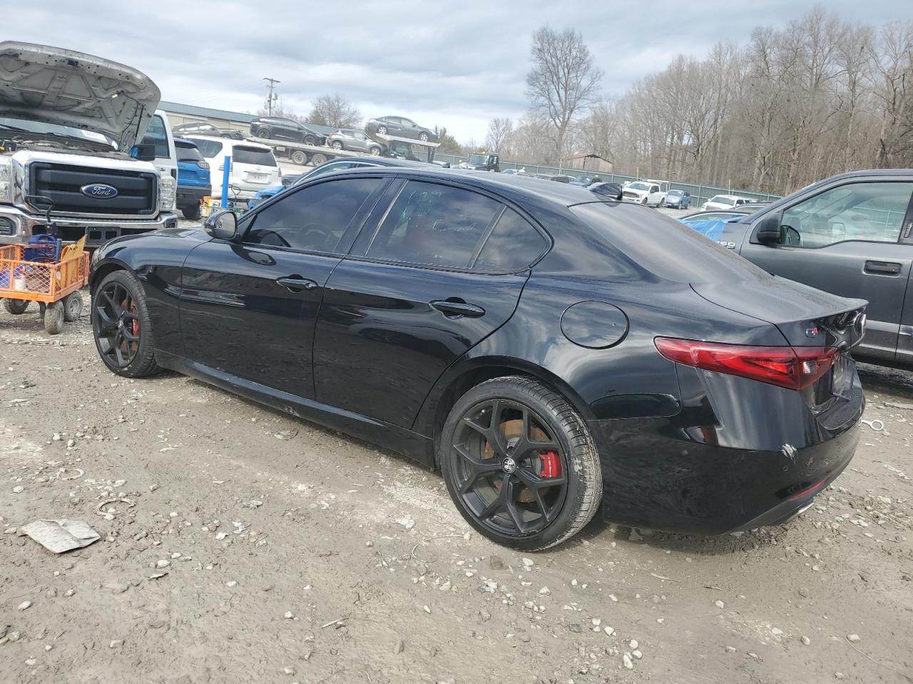 2021 Alfa Romeo Giulia VIN ZARFANBN1M7644185 Copart auction photo, front end damage thumbnail 2