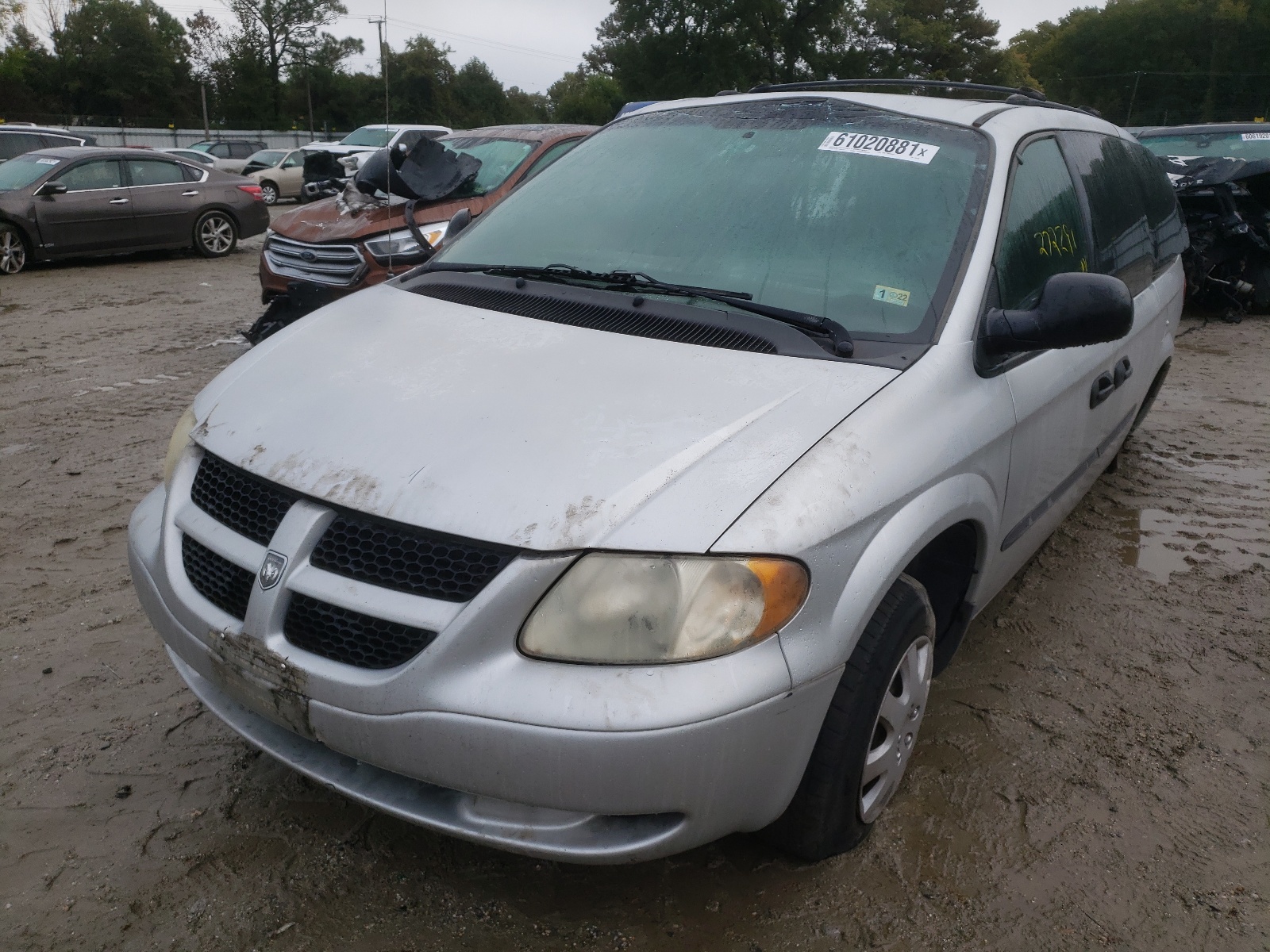 2003 Dodge Caravan VIN 1D4GP24343B260102 Copart auction photo, rear end / side damage thumbnail 2