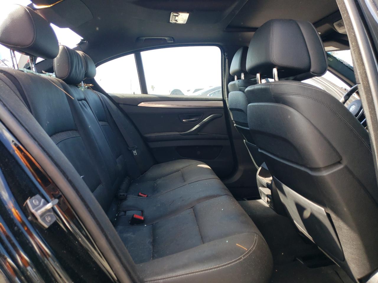 2014 BMW 5er VIN WBA5B1C57ED484162 Copart auction photo, top/roof damage thumbnail 10