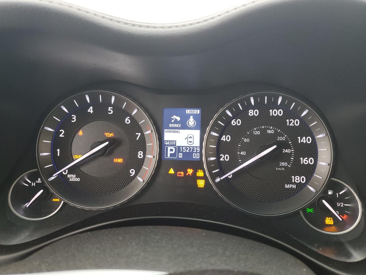2011 Infiniti M VIN JN1AY1AP2BM520181 Copart auction photo, front end damage thumbnail 9