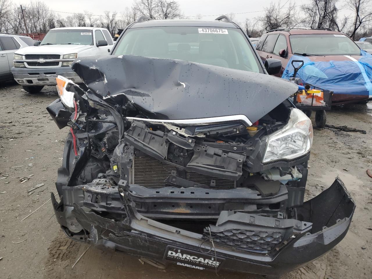 2016 Subaru Forester VIN JF2SJADCXGH560198 Copart auction photo, front end / minor dent/scratches damage thumbnail 5