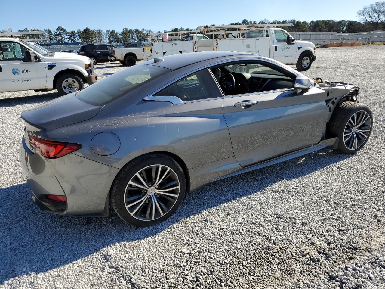 2017 Infiniti Q60 VIN JN1EV7EL8HM552260 Copart auction photo, stripped / rear end damage thumbnail 3