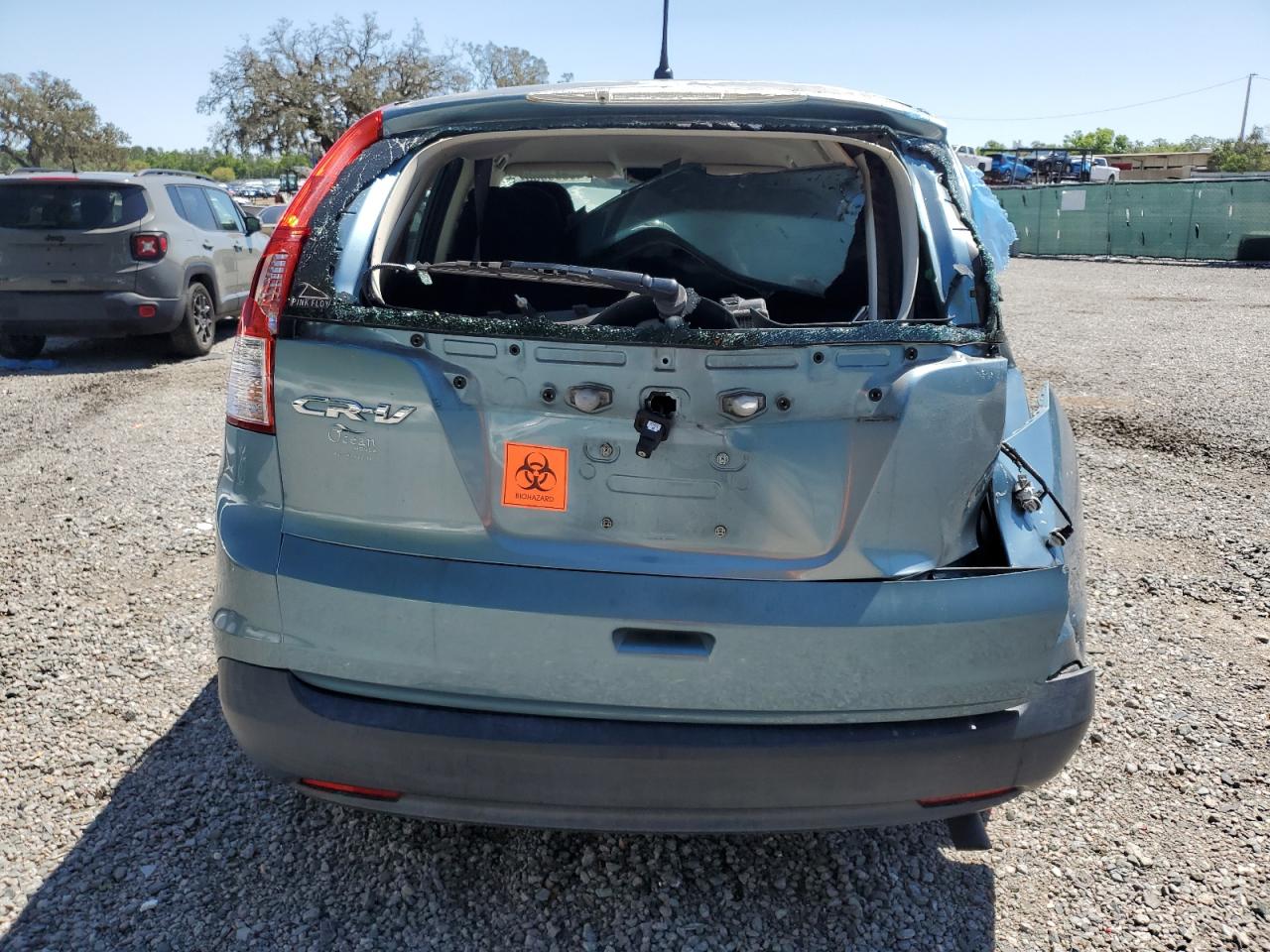 2014 Honda CR-V VIN 2HKRM3H31EH561085 Copart auction photo, front end / rear end damage thumbnail 6