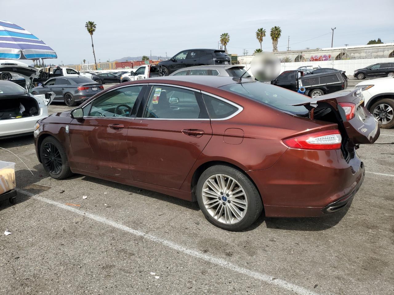 2016 Ford Fusion VIN 3FA6P0H99GR242388 Copart auction photo, rear end damage thumbnail 2