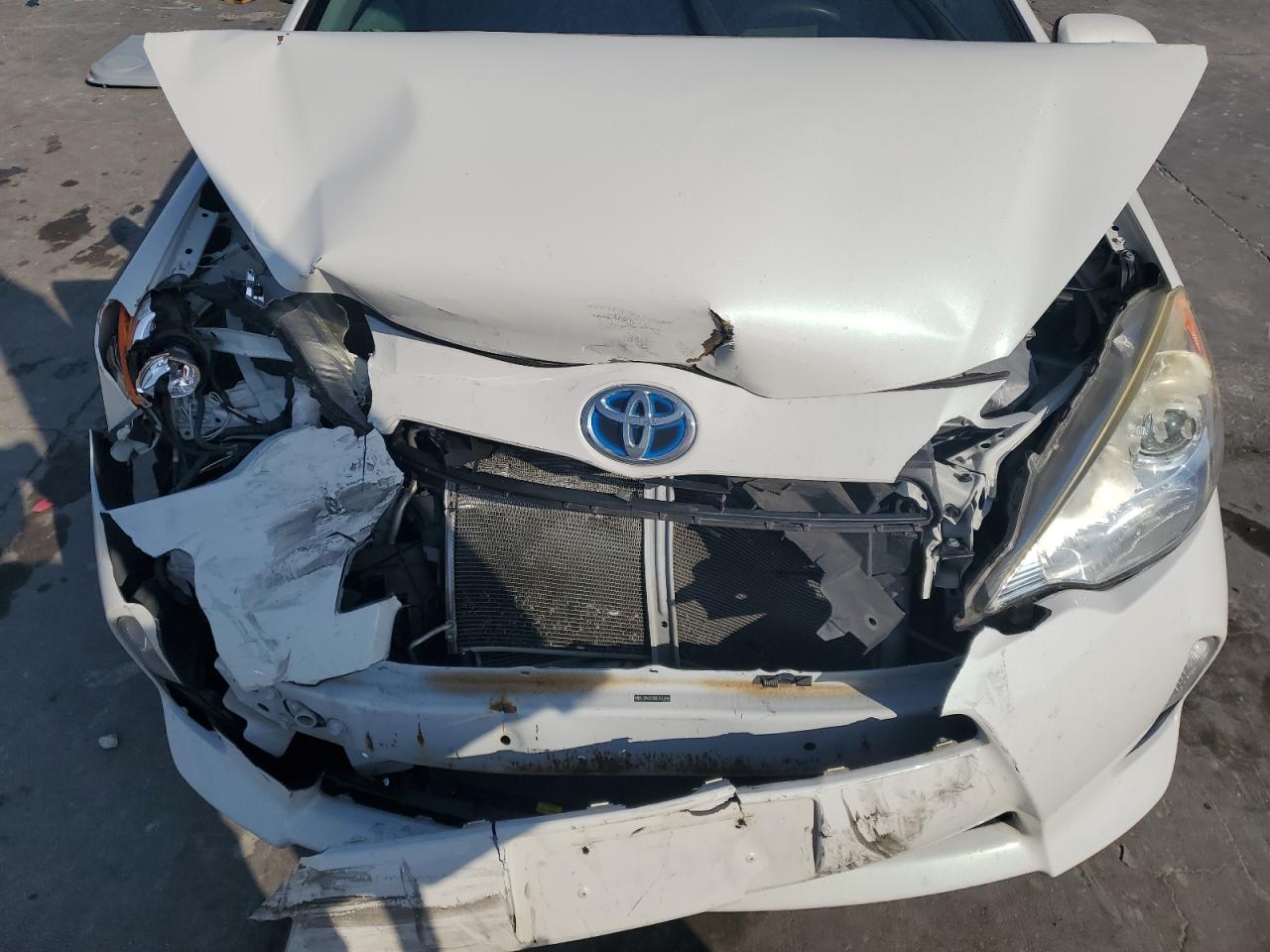2012 Toyota Prius VIN JTDKDTB38C1512996 Copart auction photo, all over damage thumbnail 11