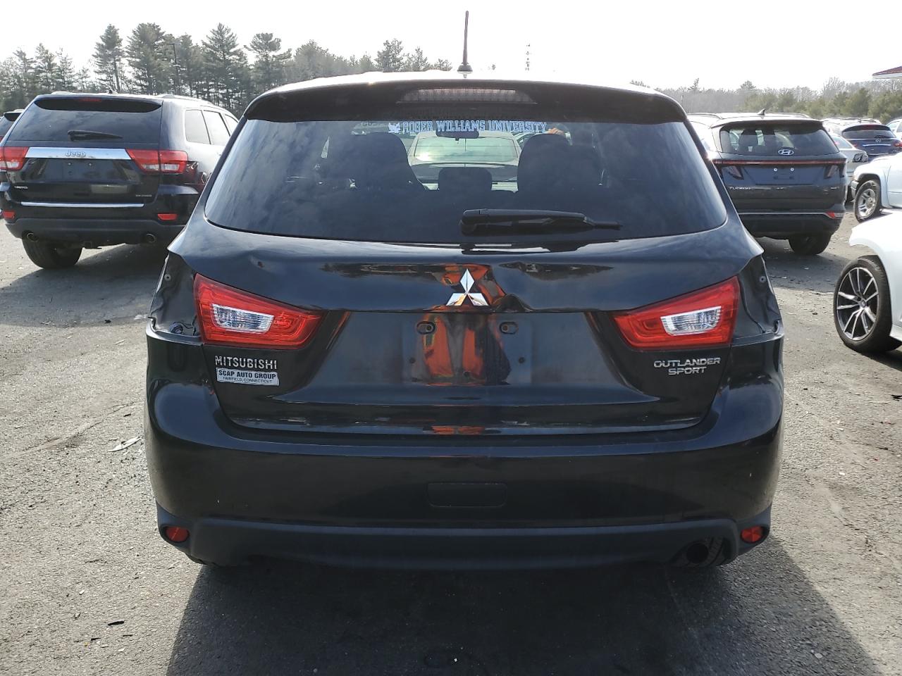 2014 Mitsubishi Outlander VIN 4A4AP3AU9EE007759 Copart auction photo, side / rear end damage thumbnail 6