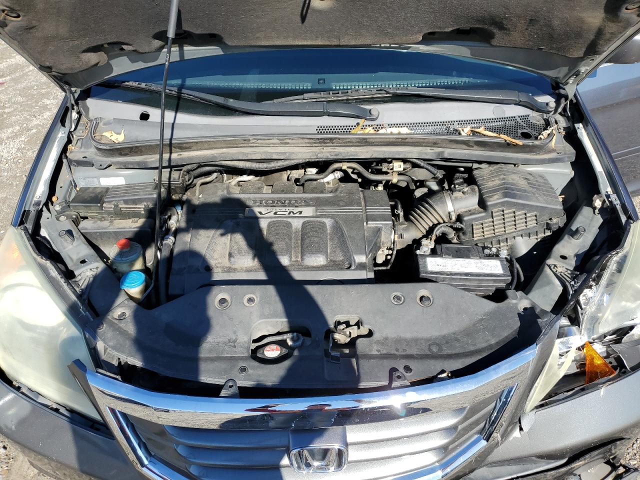 2010 Honda Odyssey VIN 5FNRL3H96AB025698 Copart auction photo, front end / side damage thumbnail 12