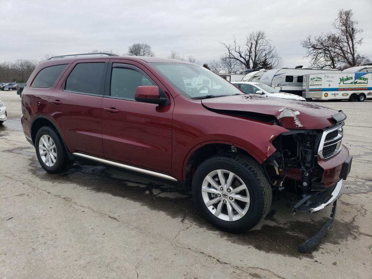 2019 Dodge Durango VIN 1C4RDJAG9KC582047 Copart auction photo, front end damage thumbnail 4