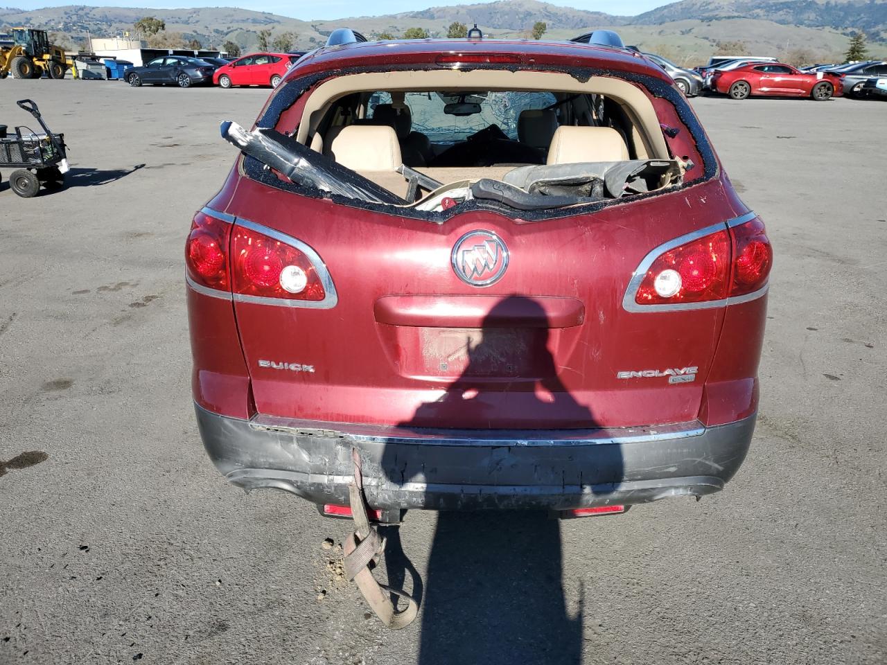 2008 Buick Enclave VIN 5GAER23758J213680 Copart auction photo, vandalism damage thumbnail 6