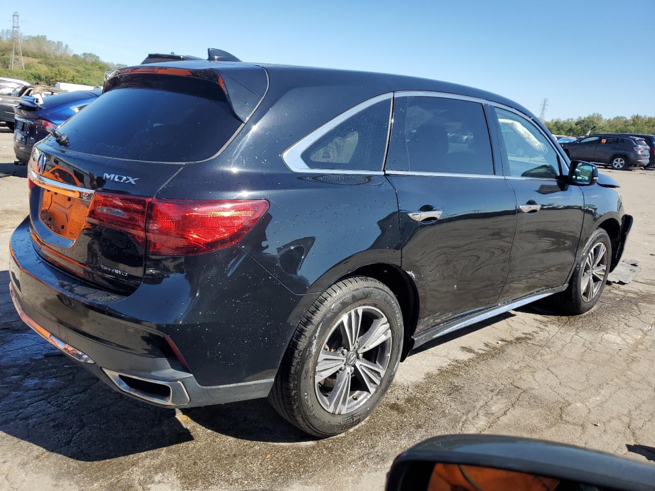 2017 Acura MDX VIN 5J8YD4H36HL004787 Copart auction photo, front end / side damage thumbnail 3