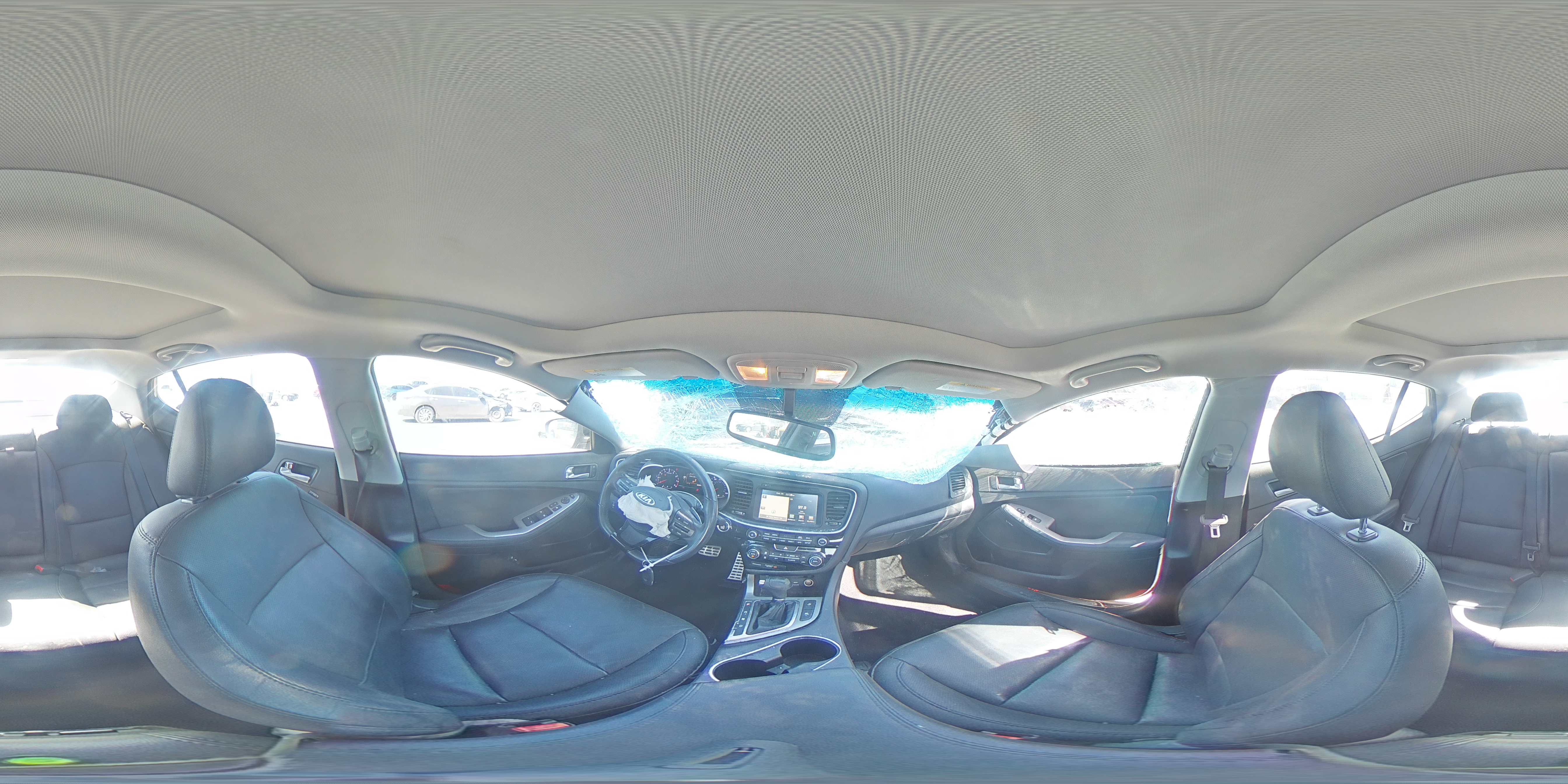 2015 KIA Optima VIN 5XXGR4A61FG505020 Copart auction photo, front end damage thumbnail 12