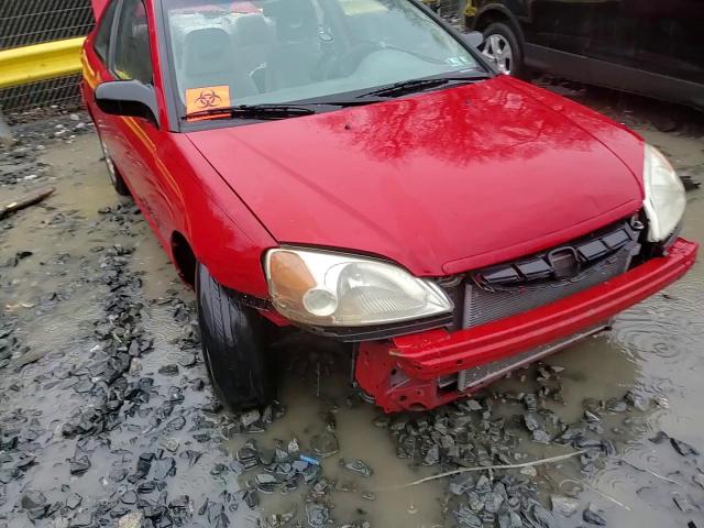 2001 Honda Civic VIN 1HGEM22571L109927 Copart auction photo, rear end / front end damage thumbnail 10