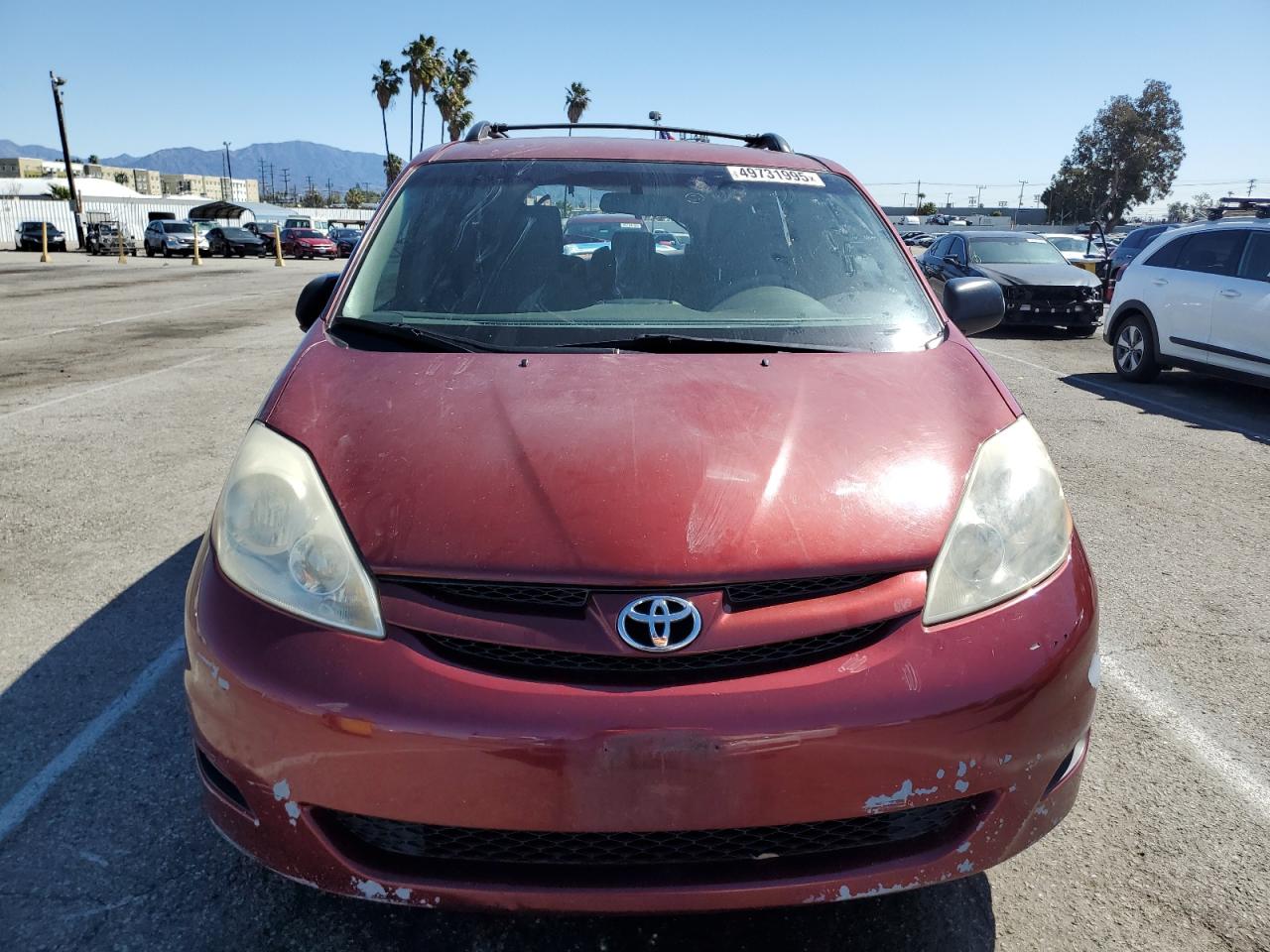 2010 Toyota Sienna VIN 5TDKK4CC8AS341922 Copart auction photo, rear end / front end damage thumbnail 5