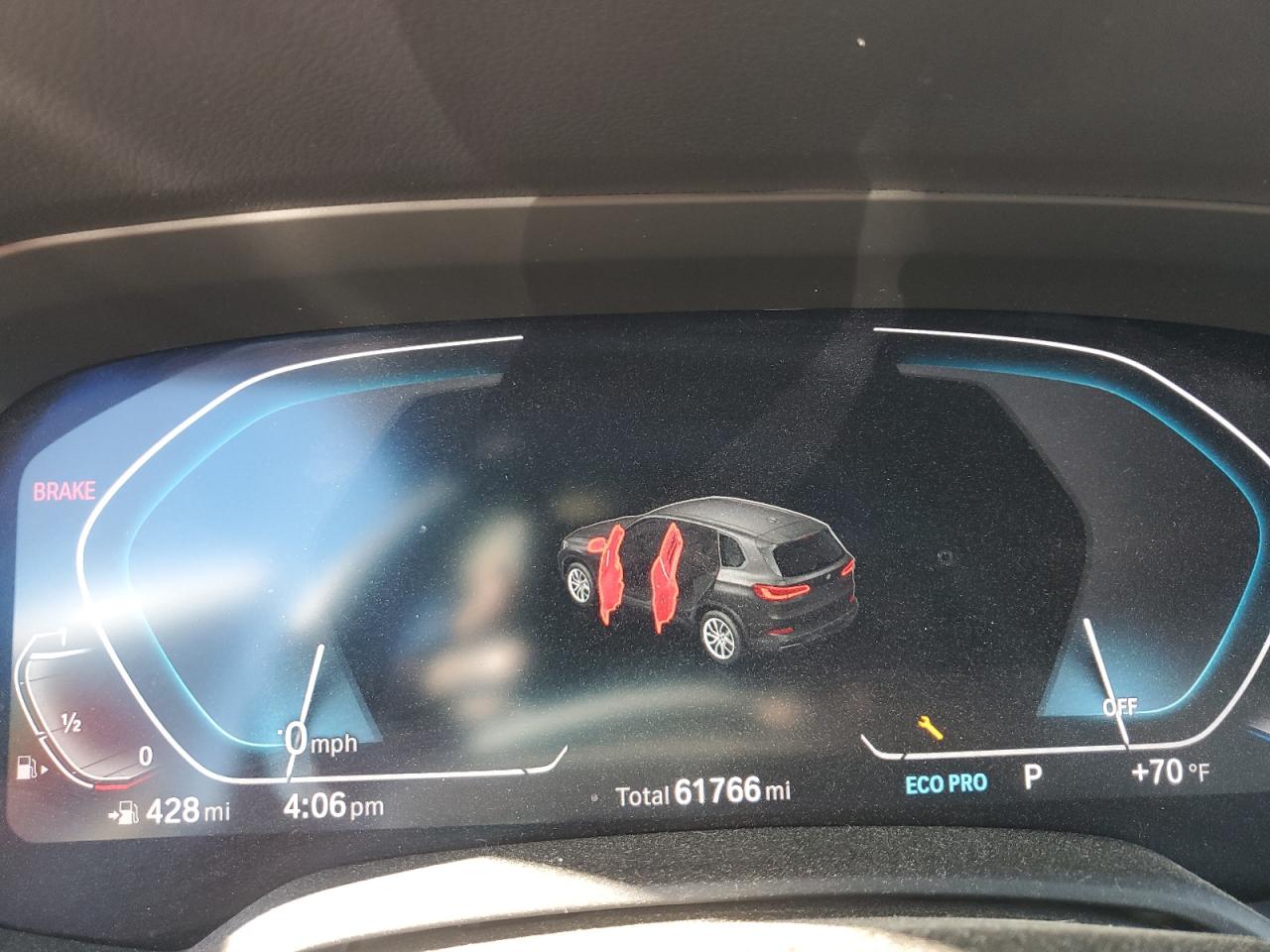 2022 BMW X5 VIN 5UXCR4C07N9K91362 Copart auction photo, mechanical / normal wear damage thumbnail 9