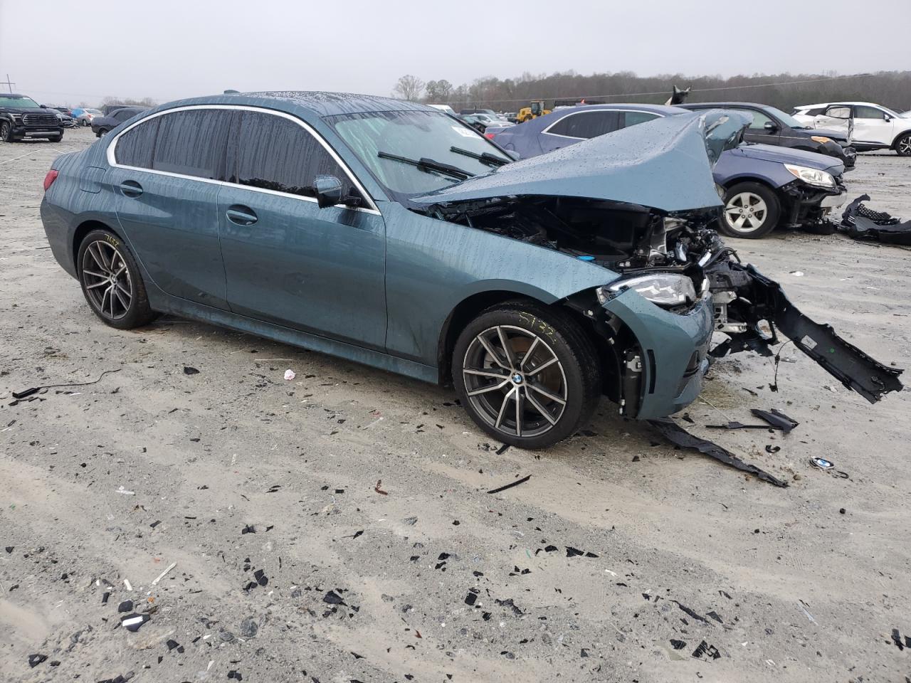 2021 BMW 3er VIN 3MW5R7J02M8C03872 Copart auction photo, front end damage thumbnail 4