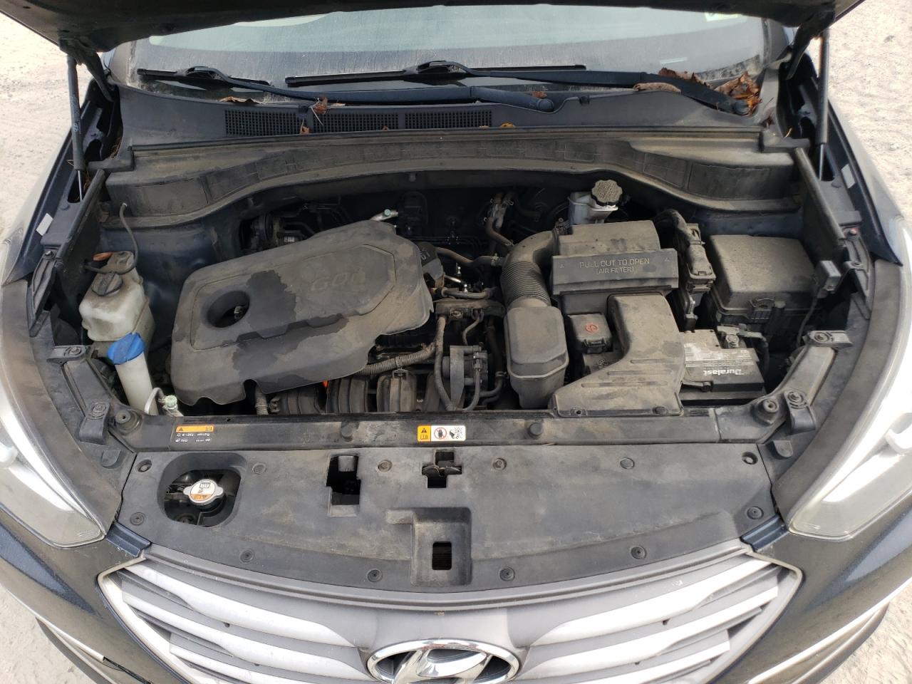 2017 Hyundai Santa Fe VIN 5XYZTDLB0HG430846 Copart auction photo, mechanical / minor dent/scratches damage thumbnail 12