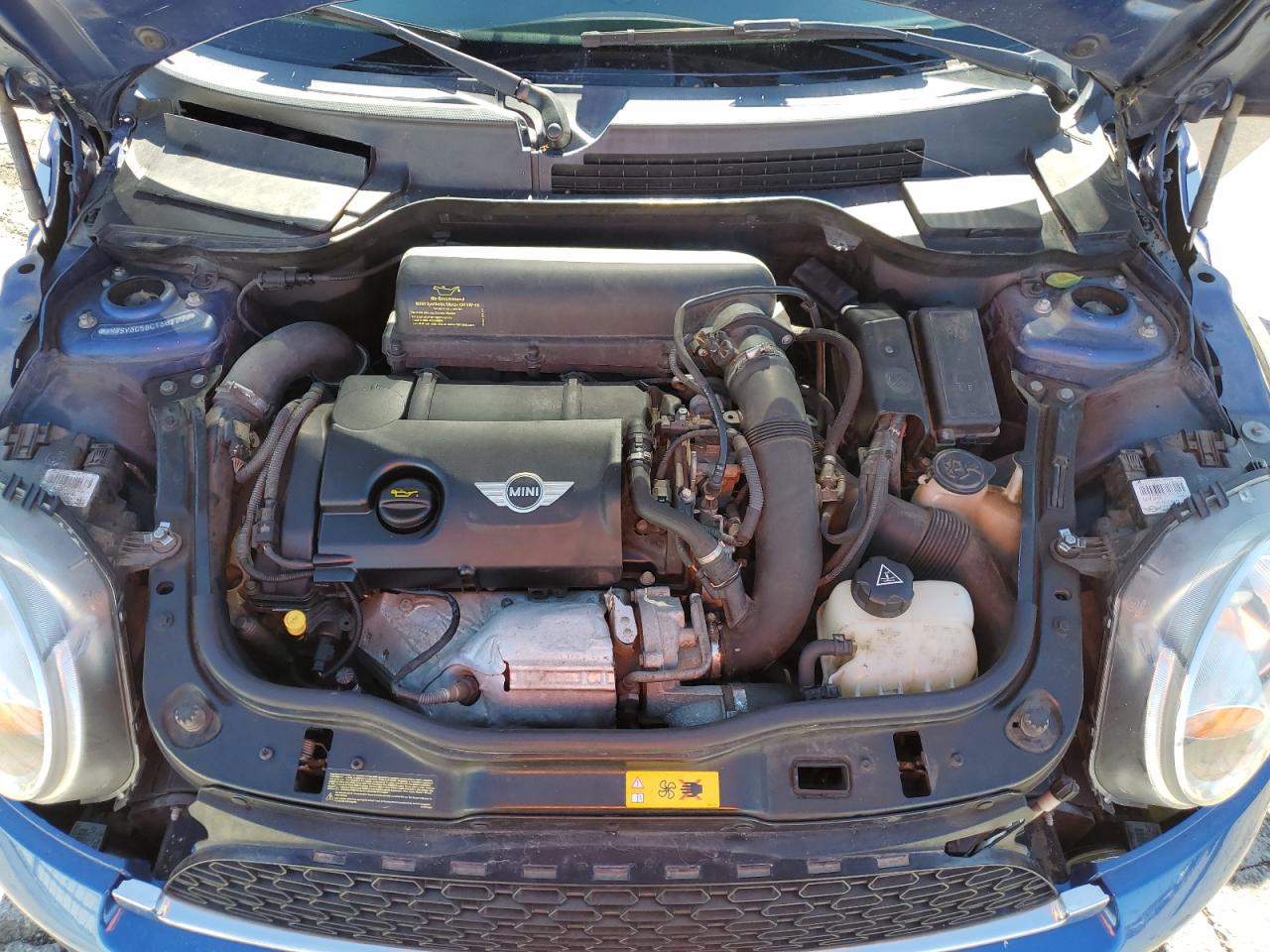 2012 MINI Cooper VIN WMWSV3C58CT387755 Copart auction photo, side / rear end damage thumbnail 13