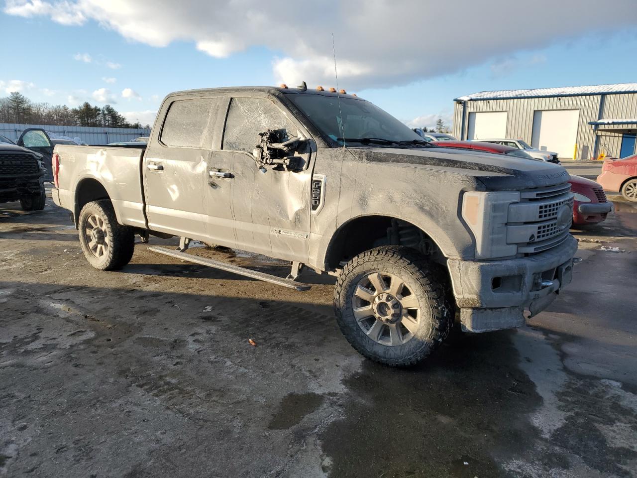 2019 Ford F350 VIN 1FT8W3BT4KEC01917 Copart auction photo, side damage thumbnail 4