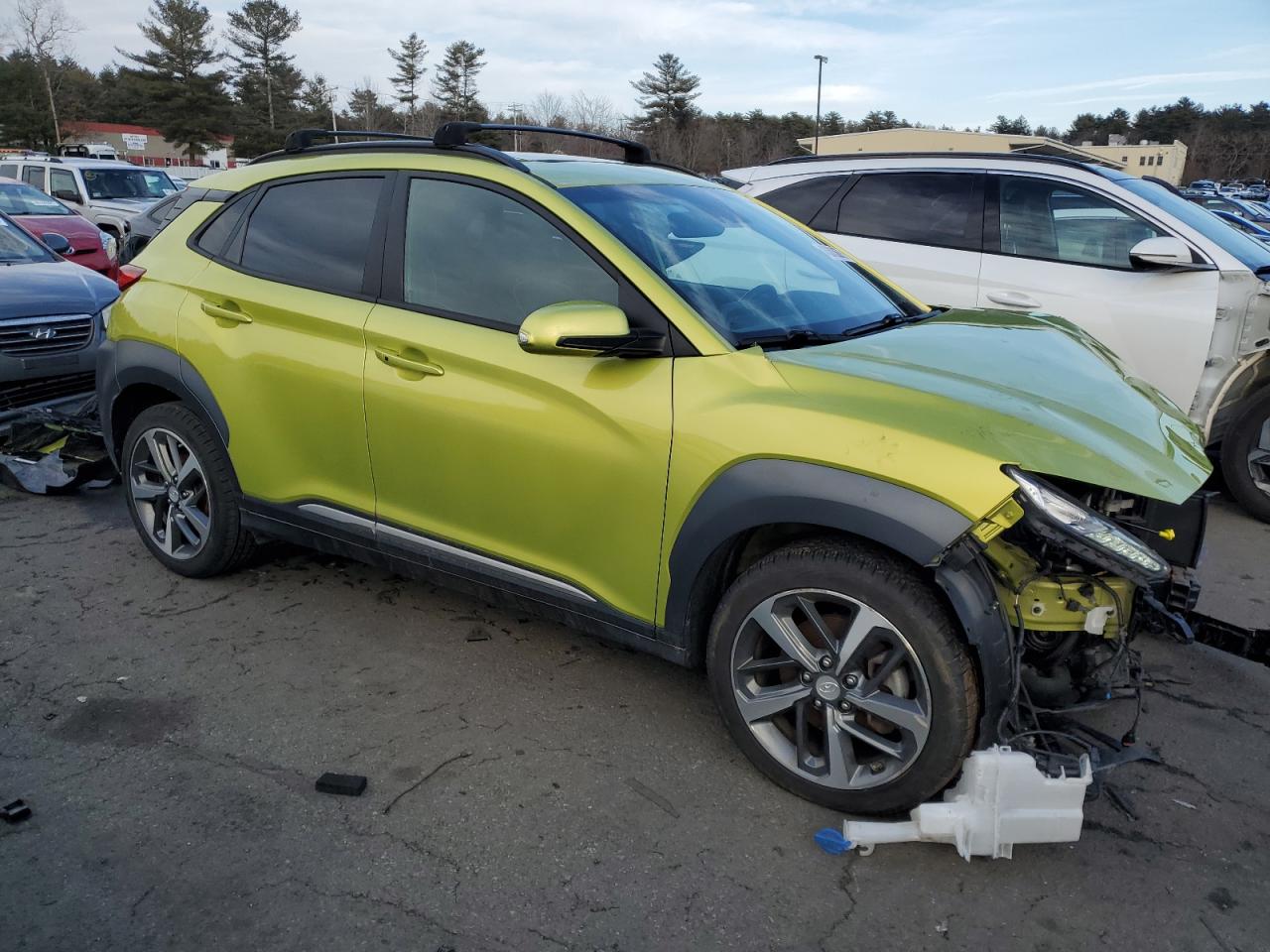 2020 Hyundai Kona VIN KM8K3CA59LU486487 Copart auction photo, front end / minor dent/scratches damage thumbnail 4