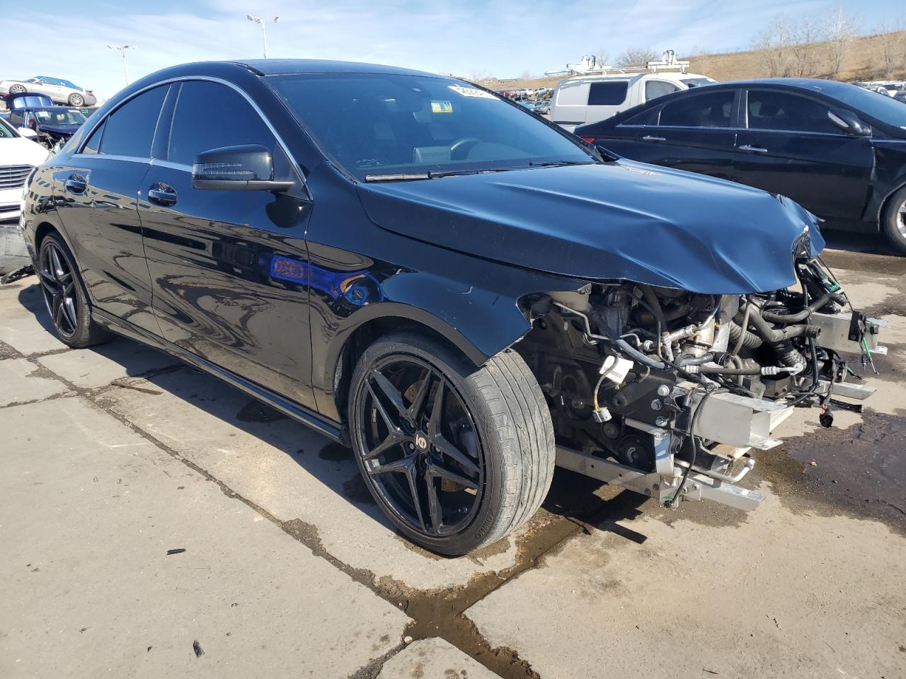 2018 Mercedes-Benz CLA-klasse VIN WDDSJ4GB1JN603733 Copart auction photo, front end damage thumbnail 4