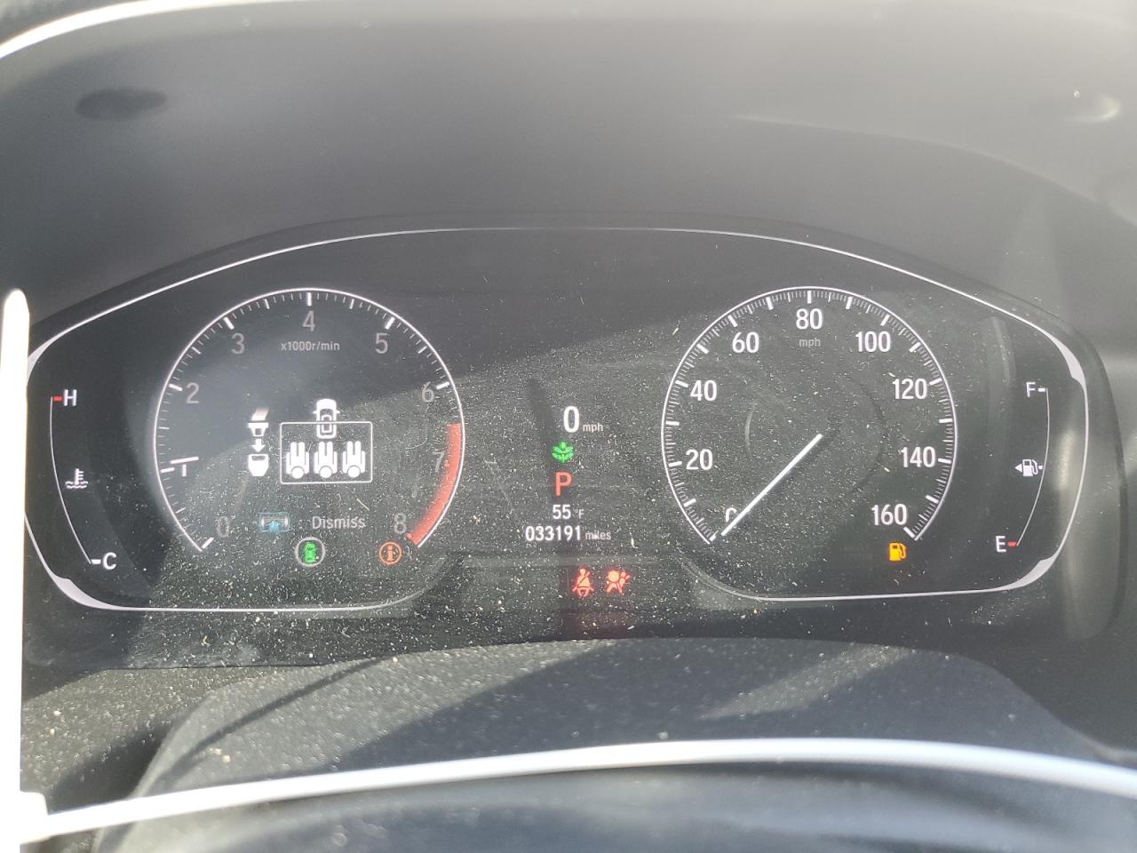 2021 Honda Accord VIN 1HGCV1F34MA087568 Copart auction photo, side damage thumbnail 9