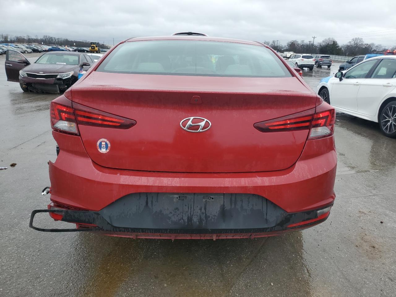 2019 Hyundai Elantra VIN 5NPD74LF6KH487229 Copart auction photo, front end / rear end damage thumbnail 6