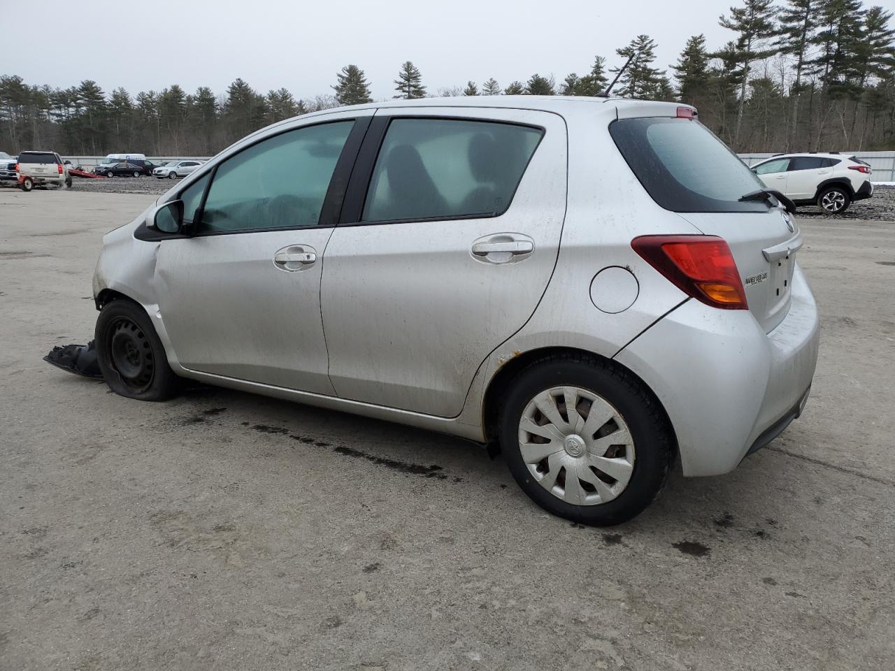 2015 Toyota Yaris VIN VNKKTUD34FA032990 Copart auction photo, front end / side damage thumbnail 2
