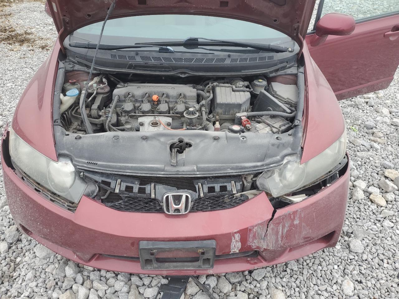 2010 Honda Civic VIN 2HGFA1F52AH568667 Copart auction photo, front end / undercarriage damage thumbnail 11