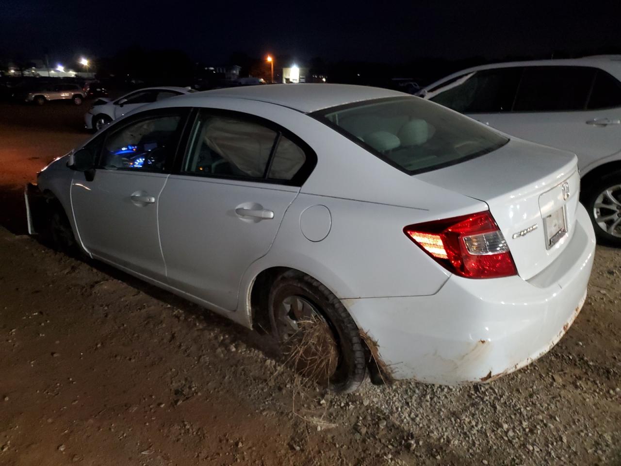 2012 Honda Civic VIN 2HGFB2F51CH314244 Copart auction photo, front end / side damage thumbnail 2