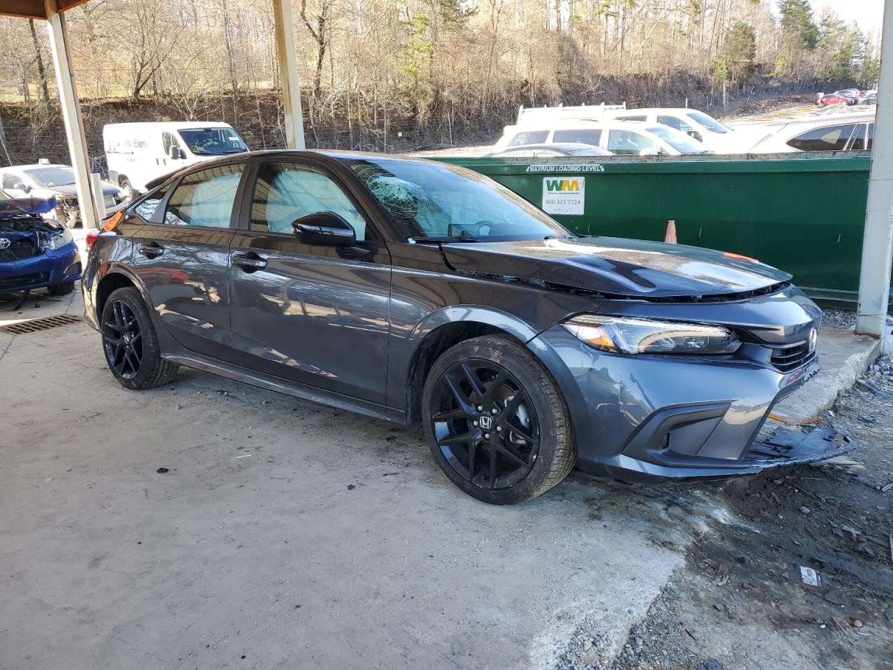 2024 Honda Civic VIN 2HGFE2F50RH567507 Copart auction photo, all over damage thumbnail 4