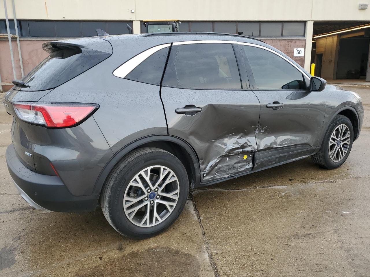 2020 Ford Escape VIN 1FMCU9H68LUA25817 Copart auction photo, side damage thumbnail 3
