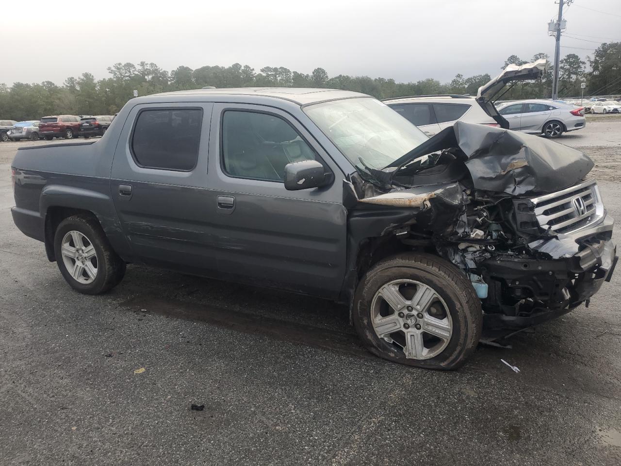 2013 Honda Ridgeline VIN 5FPYK1F54DB005478 Copart auction photo, front end damage thumbnail 4