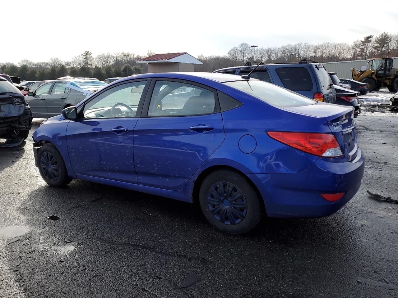 2014 Hyundai Accent VIN KMHCT4AE9EU722388 Copart auction photo, front end damage thumbnail 2
