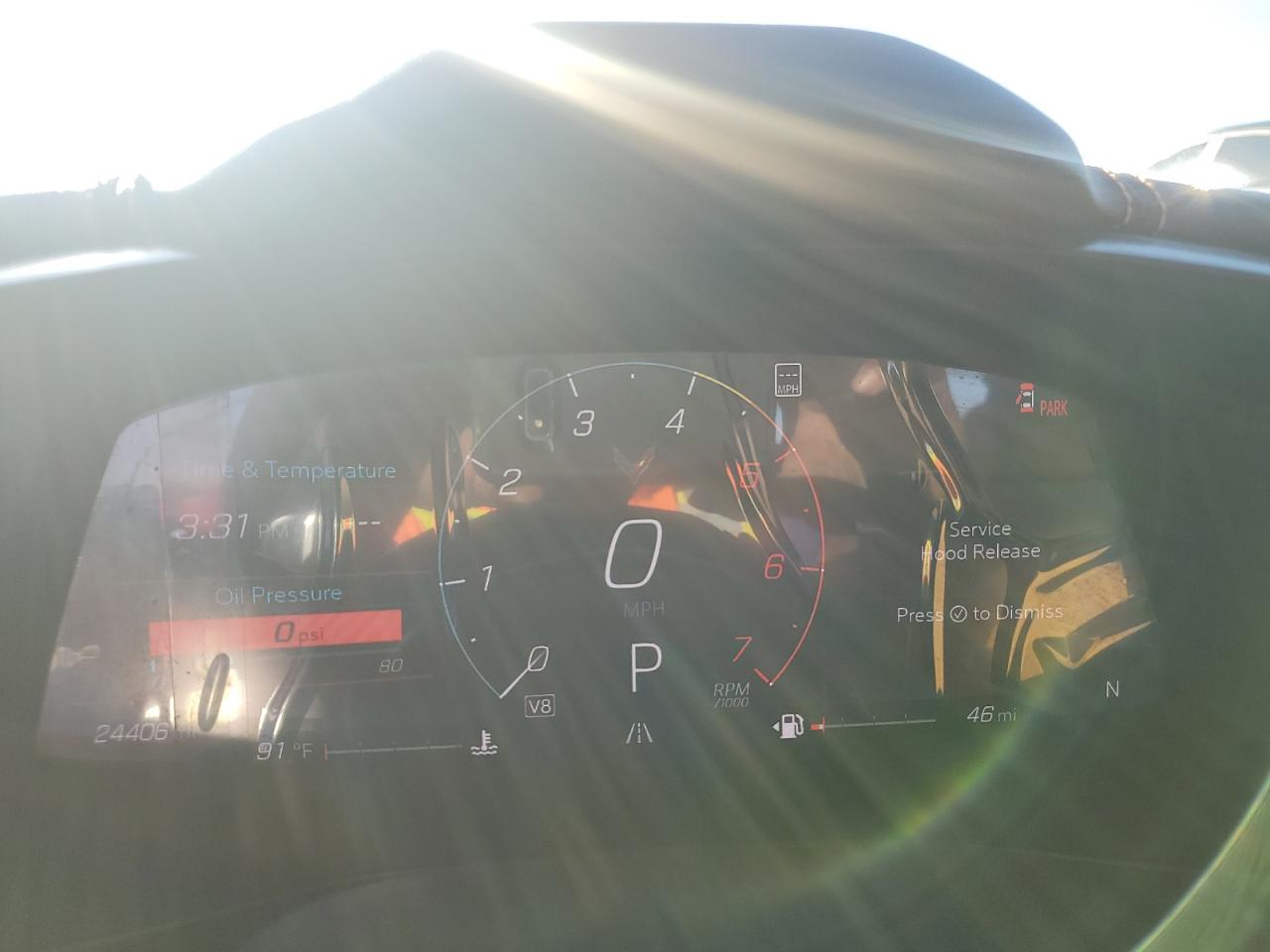 2021 Chevrolet Corvette VIN 1G1YB2D47M5109255 Copart auction photo, front end damage thumbnail 9