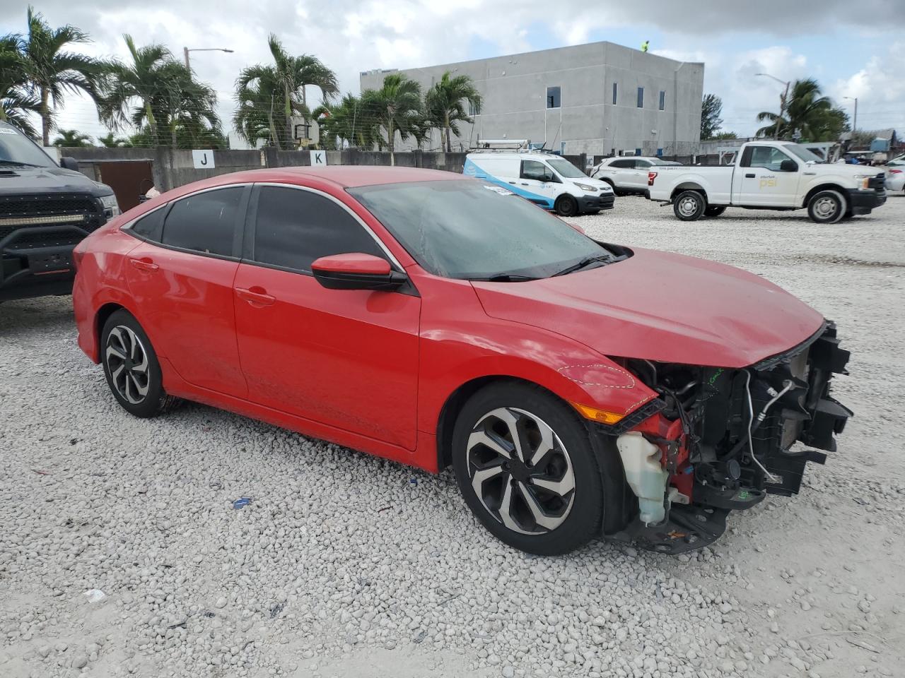 2018 Honda Civic VIN 2HGFC2F51JH511523 Copart auction photo, front end damage thumbnail 4