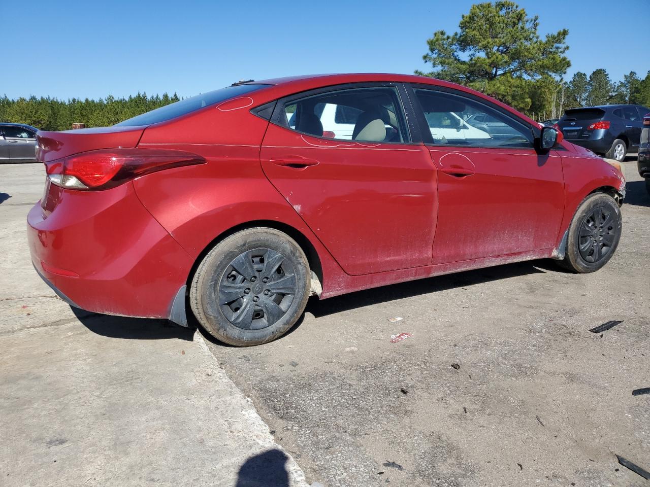 2016 Hyundai Elantra VIN KMHDH4AE7GU619723 Copart auction photo, front end damage thumbnail 3