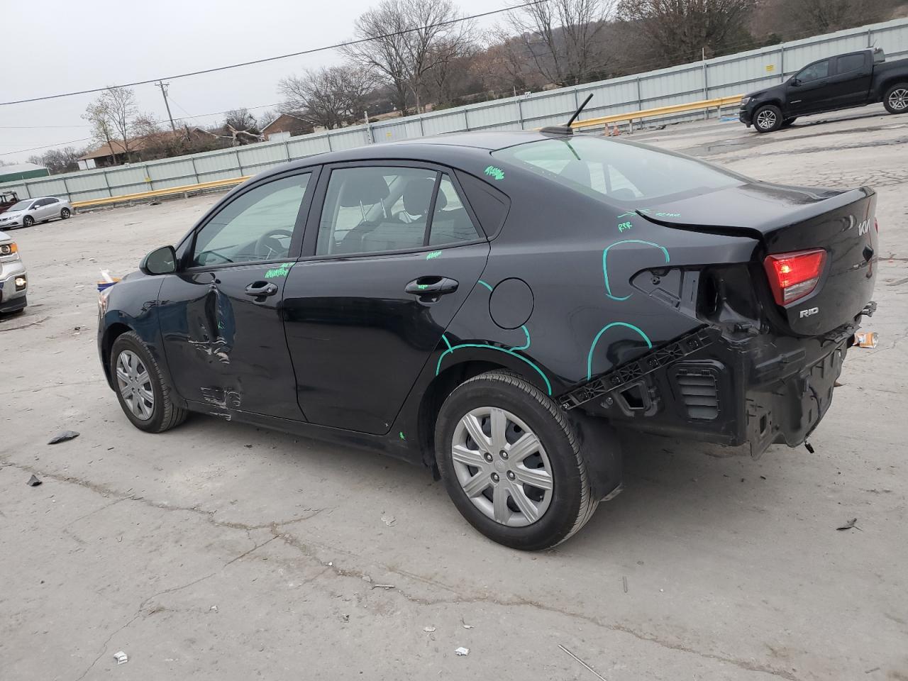 2023 KIA Rio VIN 3KPA24ADXPE523681 Copart auction photo, rear end damage thumbnail 2