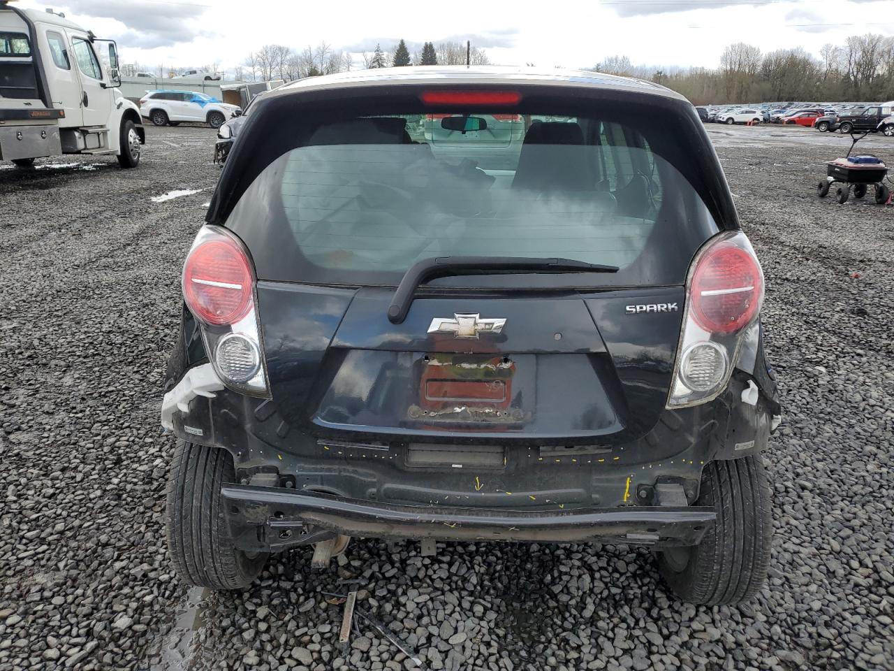 2014 Chevrolet Spark VIN KL8CD6S98EC434018 Copart auction photo, rear end damage thumbnail 6