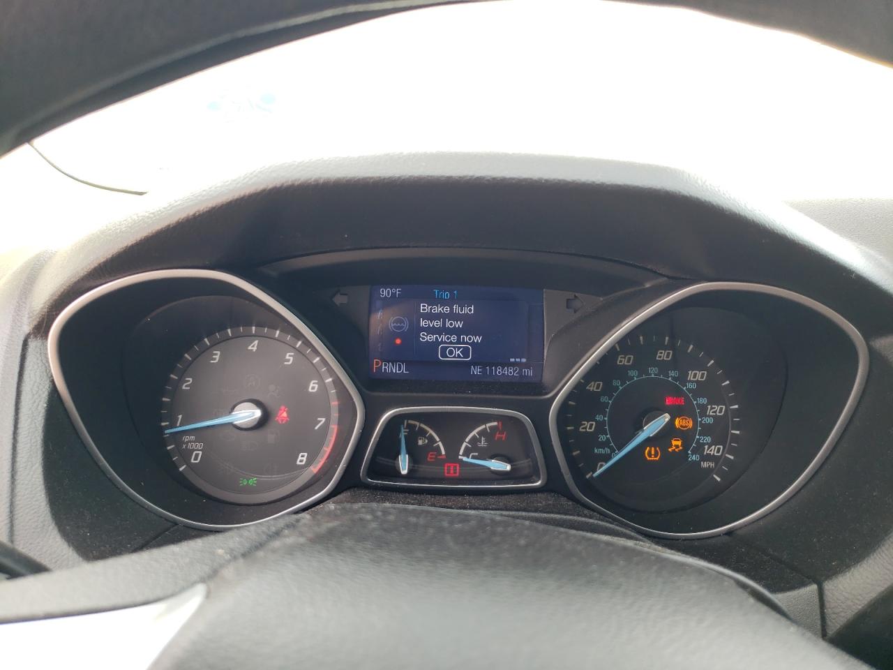 2014 Ford Focus VIN 1FADP3F21EL222307 Copart auction photo, rear end / side damage thumbnail 9