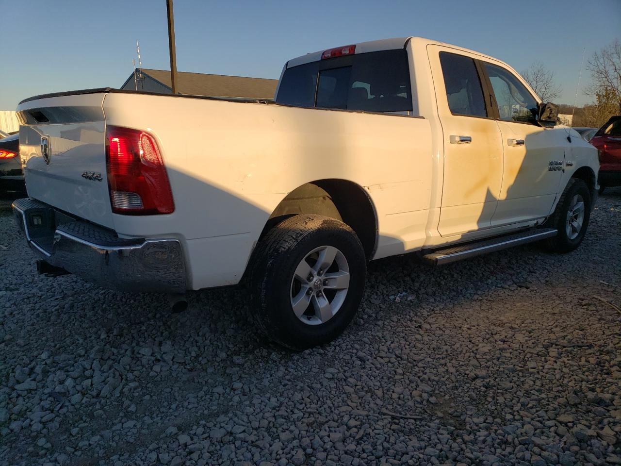 2014 RAM 1500 VIN 1C6RR7GT5ES322996 Copart auction photo, burn damage thumbnail 3
