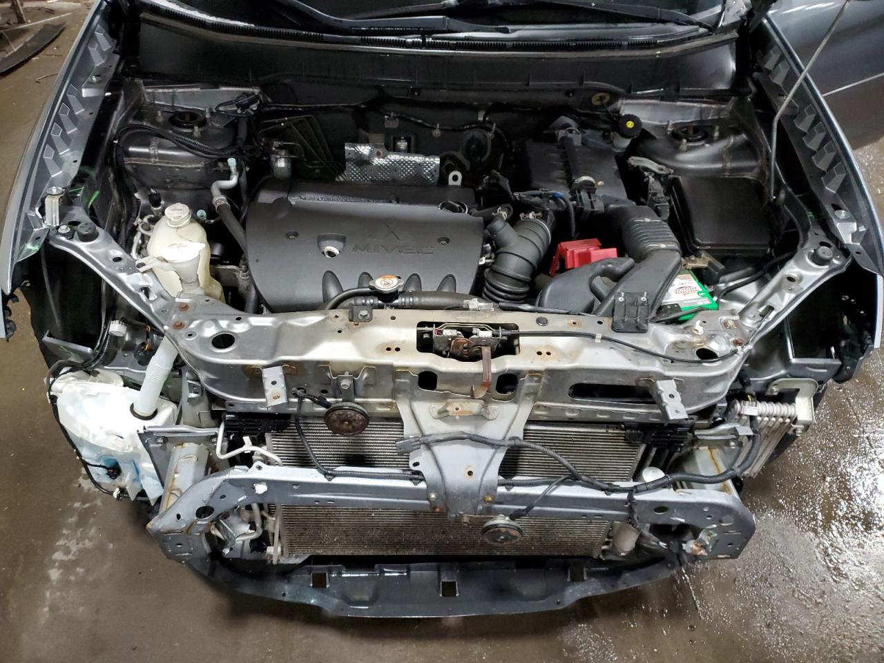 2015 Mitsubishi Outlander VIN 4A4AR4AU6FE007686 Copart auction photo, front end / hail damage thumbnail 13