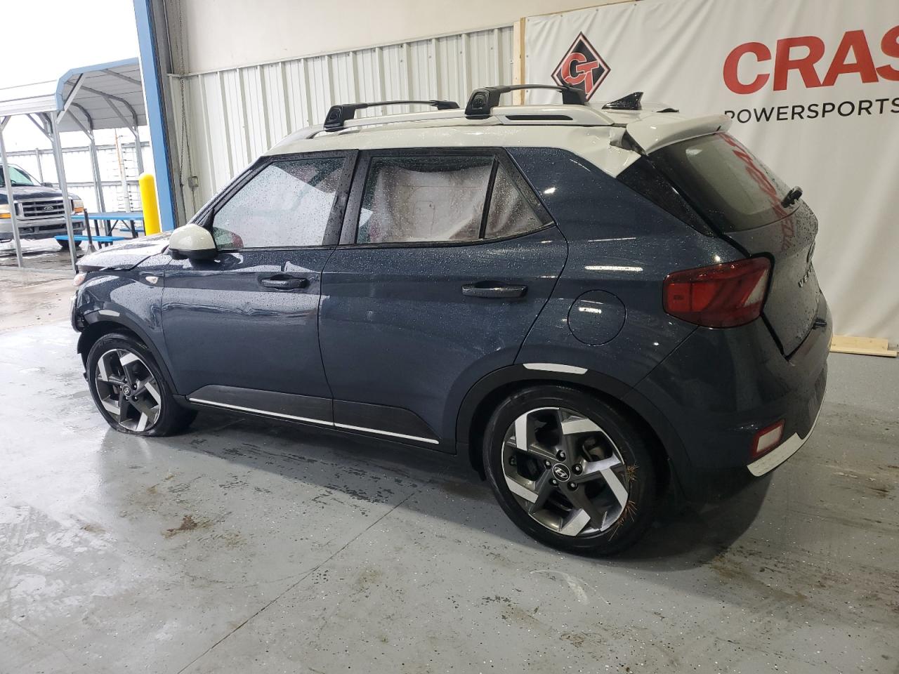 2021 Hyundai Venue VIN KMHRC8A31MU099072 Copart auction photo, front end / top/roof damage thumbnail 2