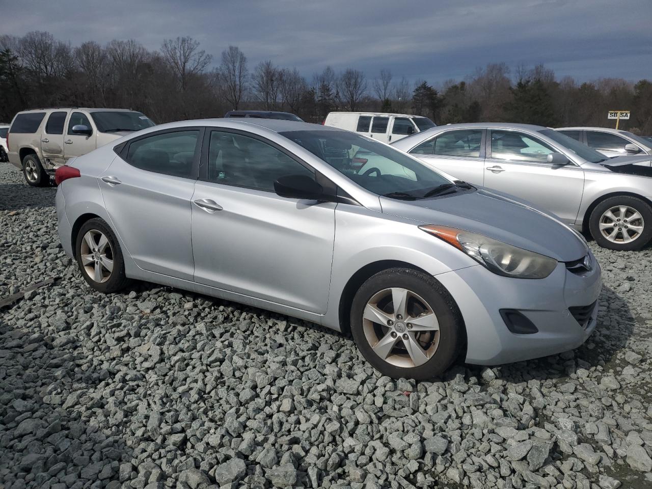 2013 Hyundai Elantra VIN 5NPDH4AE7DH359561 Copart auction photo, rear end damage thumbnail 4